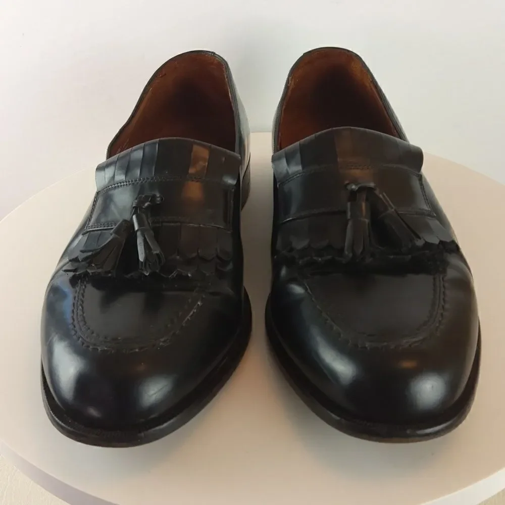 Bostonian classics black leather tassel loafers